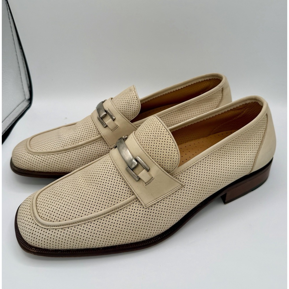 E.T Wright Horsebit Loafers Beige Men's Size 12 4E Vintage Made In Spain